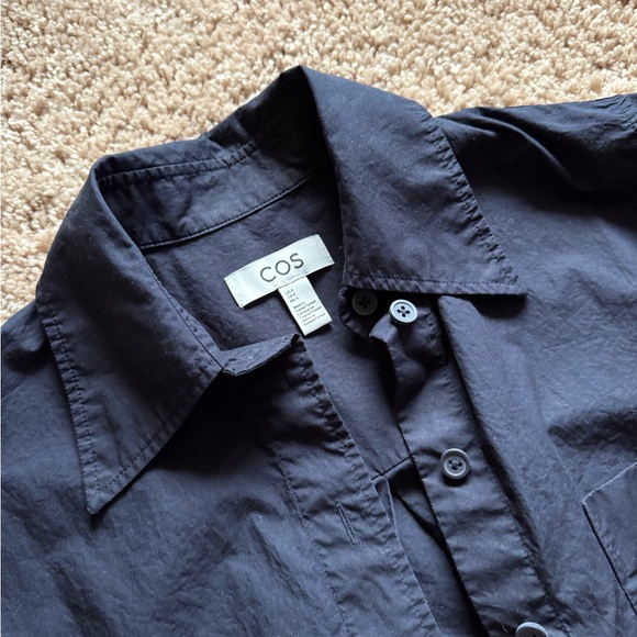 COS Elegant Black and Light Blue Shirts Quality Cotton Like New Condition US 4 - Picture 8 of 10